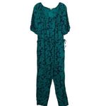 Sundance  NEW Grand Bays Jumpsuit Size S Floral Ruffle Sleeve Pockets Photo 2
