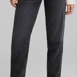 Bershka  High Rise Black Mom Straight Leg Jean Size 8 Photo 0