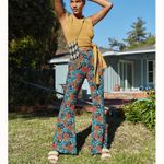 Free People Can't Take My Eyes Off of You Floral Flare Pants Photo 0