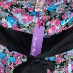 Paradis Miss Strapless Floral Ruffle Mini Dress Photo 5