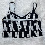 PINK - Victoria's Secret PINK VICTORIA’S SECRET Ultimate Unlined Bralette XS Black White Graphic Photo 9