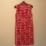 CAbi Red Brush Stroke Drop-waist Dress Photo 1