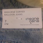 ✨ HIGH RISE CURVED BALLOON JEANS✨ Blue Size 27 Photo 5