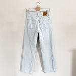 Levi's Levi’s Premium Ribcage Straight Ankle Light Wash High Rise Distressed Jeans Photo 4