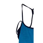 Athleta  Women's Tank Top Built In Bra Athletic Gym Yoga‎ Blue Black Size Medium Photo 2