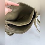 Madewell  The Transport Saddlebag Leather Crossbody Bag Tundra Olive Green Photo 5