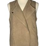 Jack by BB Dakota Meiko Faux Suede Vest Size Small Moto Tan Cream Photo 2