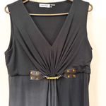 Calvin Klein soft knit, a flattering gathered drape, sleeveless, mid length Photo 2