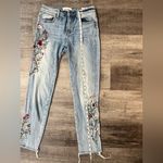 Driftwood  Jackie Raw-Edge Embroidered Jeans Photo 7