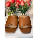 LC Lauren Conrad Lauren Conrad Women's Soda Pop Slip On Camel Colored Sandals Size 7.5M Photo 4