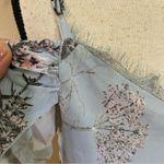 Lulus NWOT  Verona Light Blue Floral Print Off-the-Shoulder Lace Dress Photo 9