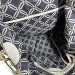 Perlina  Leather Top Handle Tote Satchel Crossbody Strap Taupe Bone Bag Purse Photo 10