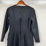 Talbots black 3/4 sleeve pullover hidden back zip dress w/ pockets size 10 Photo 2
