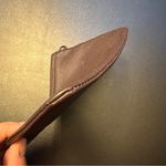 UGG  Brown Leather Cosmetic zippered Bag Essential Organizer for purse Photo 5