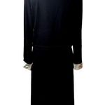 Ronni Nicole Vtg 1990s Black Velvet Maxi Dress and Satin Collared Top Set 10 Photo 2