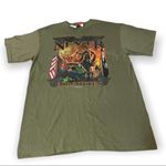 Hot leather shirt Olive Green Never Forgotten POW Veteran USA Tshirt Sz large Photo 4