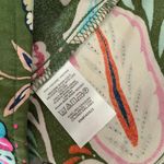 Loft 8 NEW Paisley Seamed Button Midi Skirt Slit Cut Front Green Colorful Floral Photo 7