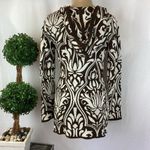 Avalanche  Brown & White Long Sleeve Zip Up Hoody Sweater M Photo 2
