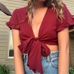 Princess Polly Tie Front Top Size 10 Photo 0