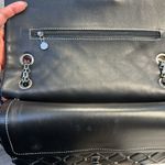 VALENTINO ARMANI Italian Lambskin Leather Pewter Chain Immaculate Silver Photo 8