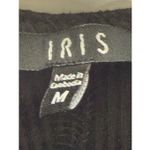 Iris  Women bodysuit black ribbed padded tank bodysuit size medium Photo 2