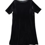 Lands End Dress Womens 1X Black Velvet Twist Witchy Whimsigoth Gothic Sultry Photo 0