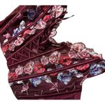 Victoria's Secret  dream angels Burgundy floral embroidery corset bra lingerie Photo 6