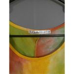 JollieLovin Tie Dye Sleeveless Tank Top Size Medium Yellow Photo 2