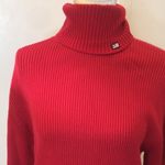 Ralph Lauren polo jeans red ribbed turtle neck sweater size large cotton y2k Photo 1