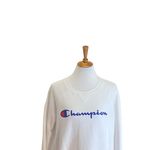Champion  Power-Blend Fleece Boyfriend Sweatshirt White Size 1X Photo 4