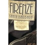 Vintage Firenze Santa Barbara Black Leather Jacket Sz Small MultiColor Moto Photo 6