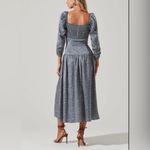 ASTR  The Label Womens Maxi Floral Dress Large Sweetheart Satin Smocked Nordstrom Photo 2