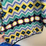 Patagonia Women’s Synchilla Snap-T Timber Twist Aztec Blue Fleece XL Blue Green Photo 4