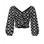 Hofmann Copenhagen Aruba Top Kiss Marks size 34 Black Photo 2