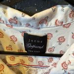 Jachs  Girlfriend Cream With Floral Print Short Sleeve Button Up Shirt Photo 1
