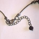 Elegant Brown and Cream Chunky Boho Necklace Photo 3