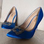 ALBA Satin Royal Blue Stiletto High Heel Women’s Shoes Sz 7 EUC Photo 8
