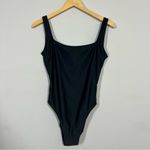 Madewell NEW  Black Second Wave Square Neck Tank One Piece Swimsuit Photo 10