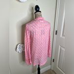 Anthropologie NTM:  Hei Hei Pink Elephant Print Gauze Button Down Blouse Size S Photo 7