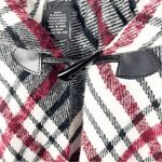 PLAID Fringe Hem Hoodie Front Closure Cabincore Poncho, One Size Size undefined Photo 11