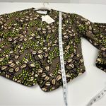 ALC Frank A.L.C. Emory Chocolate Brown Peach‎ Green Quilted Asymmetrical Jacket Small NEW Photo 9