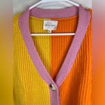 Line and Dot Line & Dot Women’s Catalina Colorblocked Cardigan Colorful Sweater Size XS Photo 2