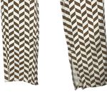 PacSun  Low Rise Straight Leg Jeans Chevron Print Brown Split Hem Women’s Size 24 Photo 3