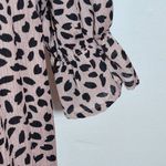 She + Sky Pink and Black Print Mini Dress Size Large Wedding Guest Dress Photo 6