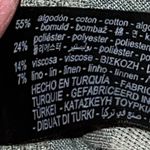 ZARA  Zoe Shirt Dress Sage Green Striped Cotton Linen Blend Tie Front Button‎ XS Photo 8