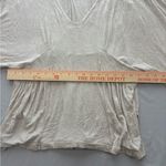 Free People  Cream V-Neck Blouse Photo 3