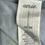 Aerie  Rock 'n' Ruffle Mini Sundress V-Neck Cotton 3/4 Sleeve Baja Blue Size L Photo 10