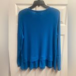 Wrangler  Knit Thermal Top W/ Floral Embroidery & Ruffle Hem Size Large Photo 4