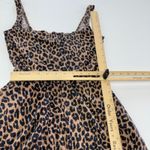 Reformation  Dress Womens Small Rou Cougar Print Square Neck Midi Photo 11