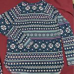 Cuddl Duds  Navy and Pink Patterned Pajama Set Photo 5